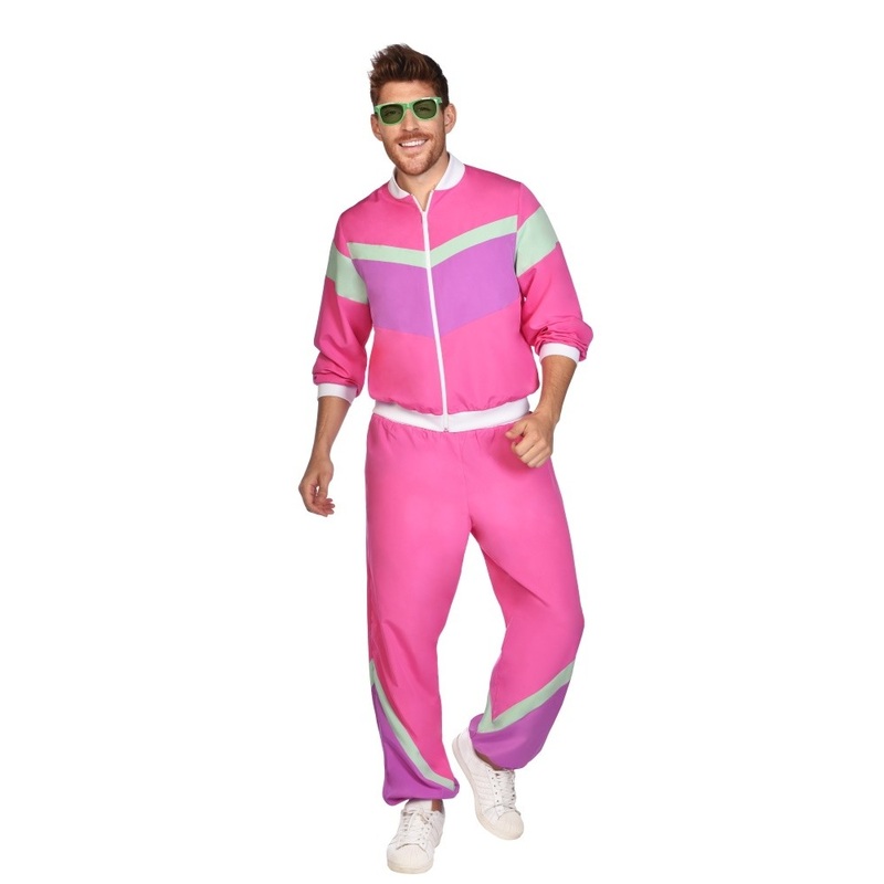 80's Jogging Tracksuit Pink Men's S