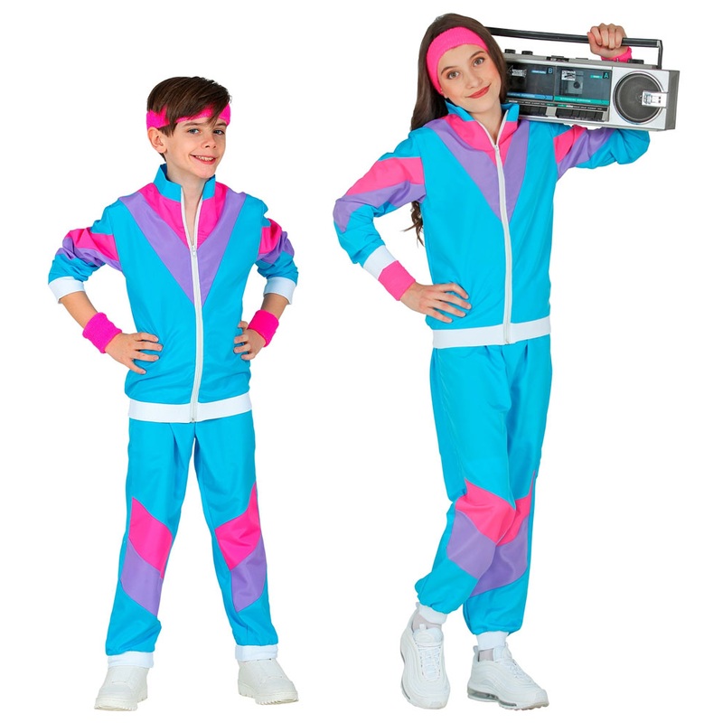 80s jogging suit for children blue 116