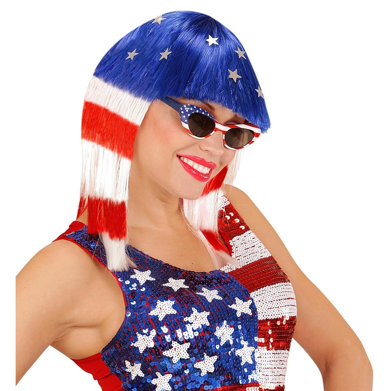 USA fan wig
