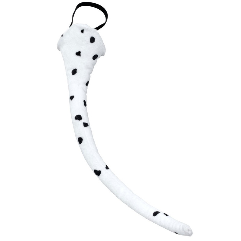 White black dalmatian dog tail