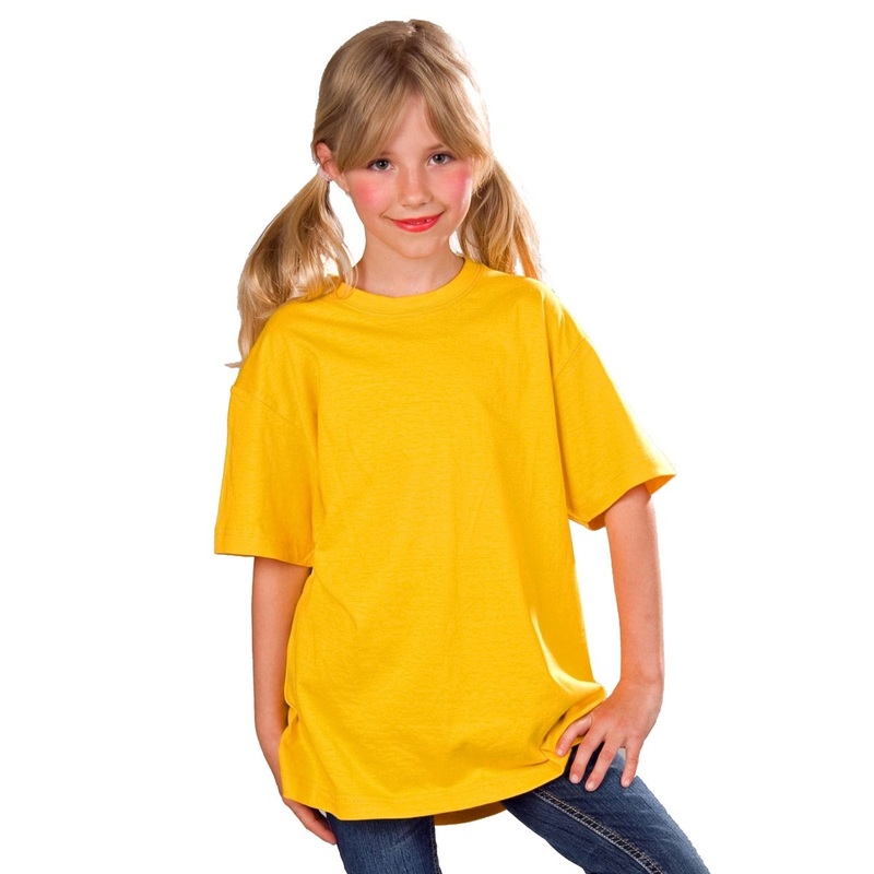 Yellow cotton t-shirt for children