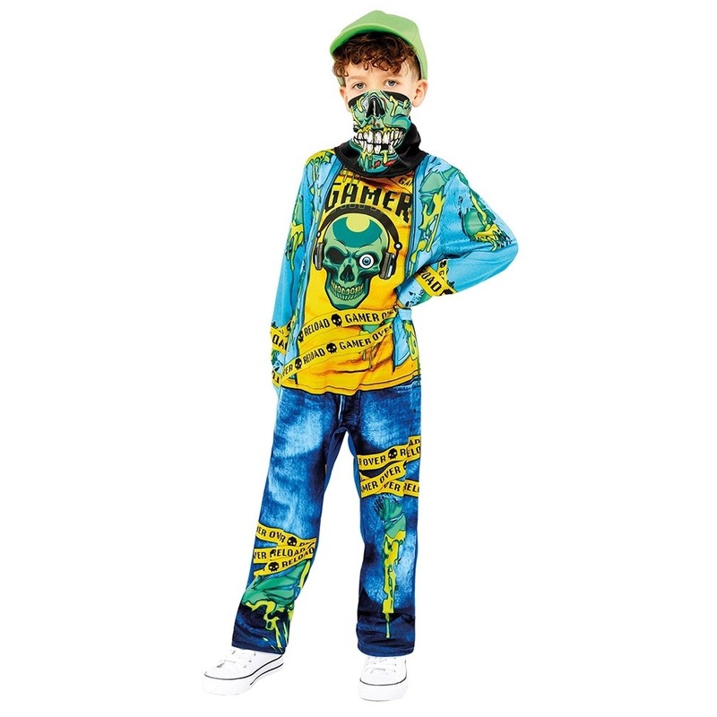 Zombie gamer costume for boys