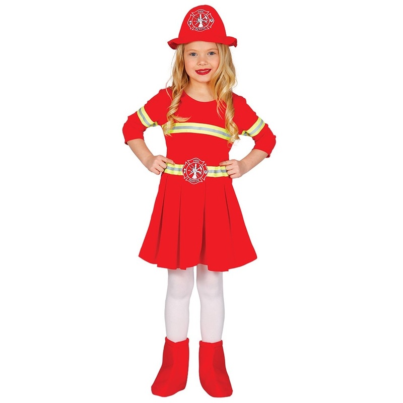 Sweet fire department costume for girls